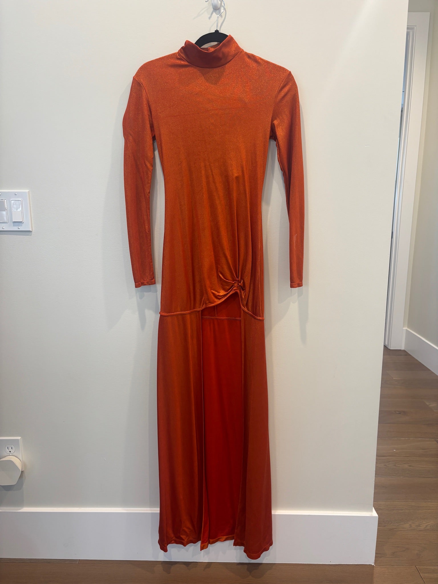 Orange Long Sleeve Dress