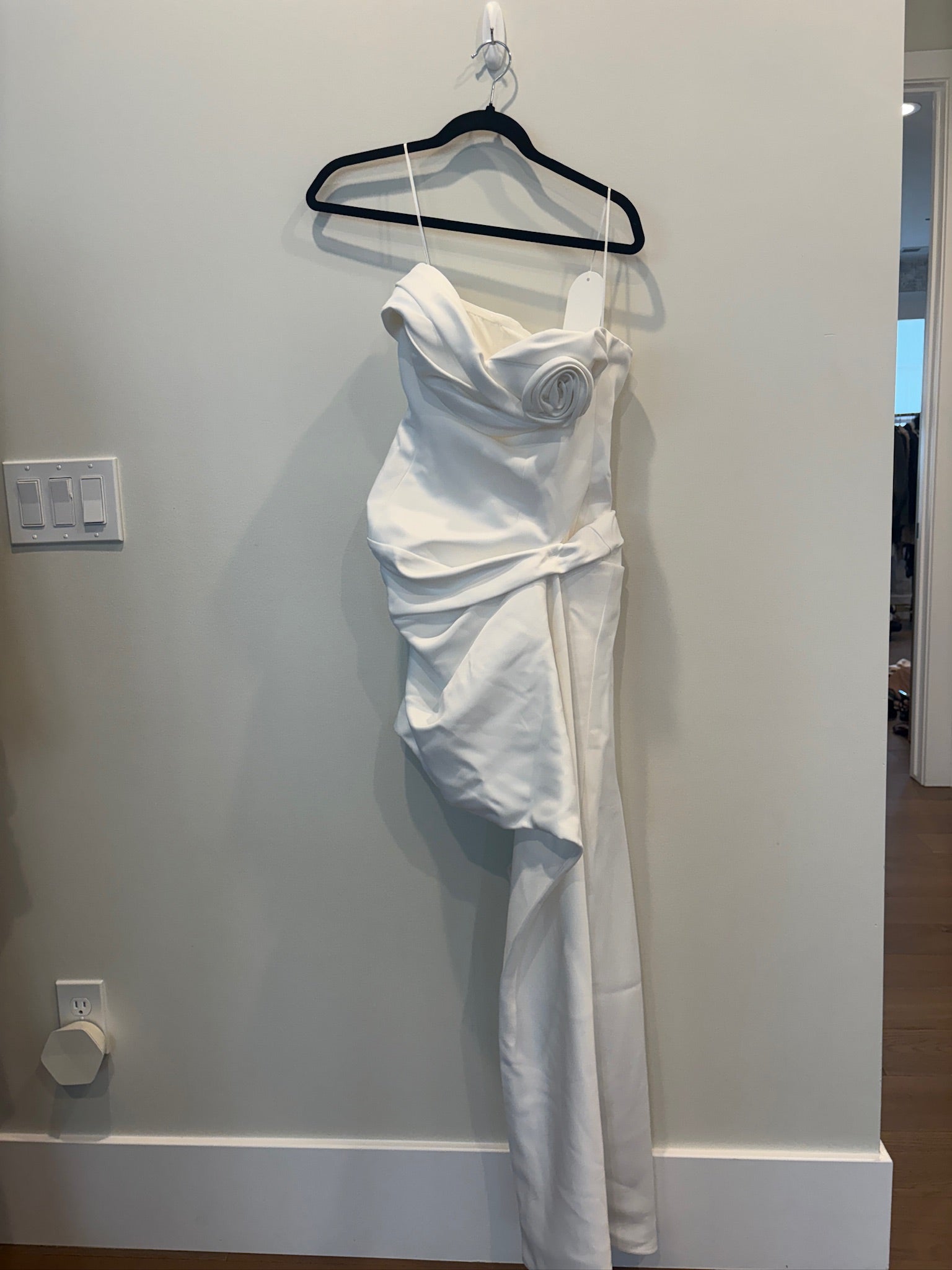 White Strapless Dress