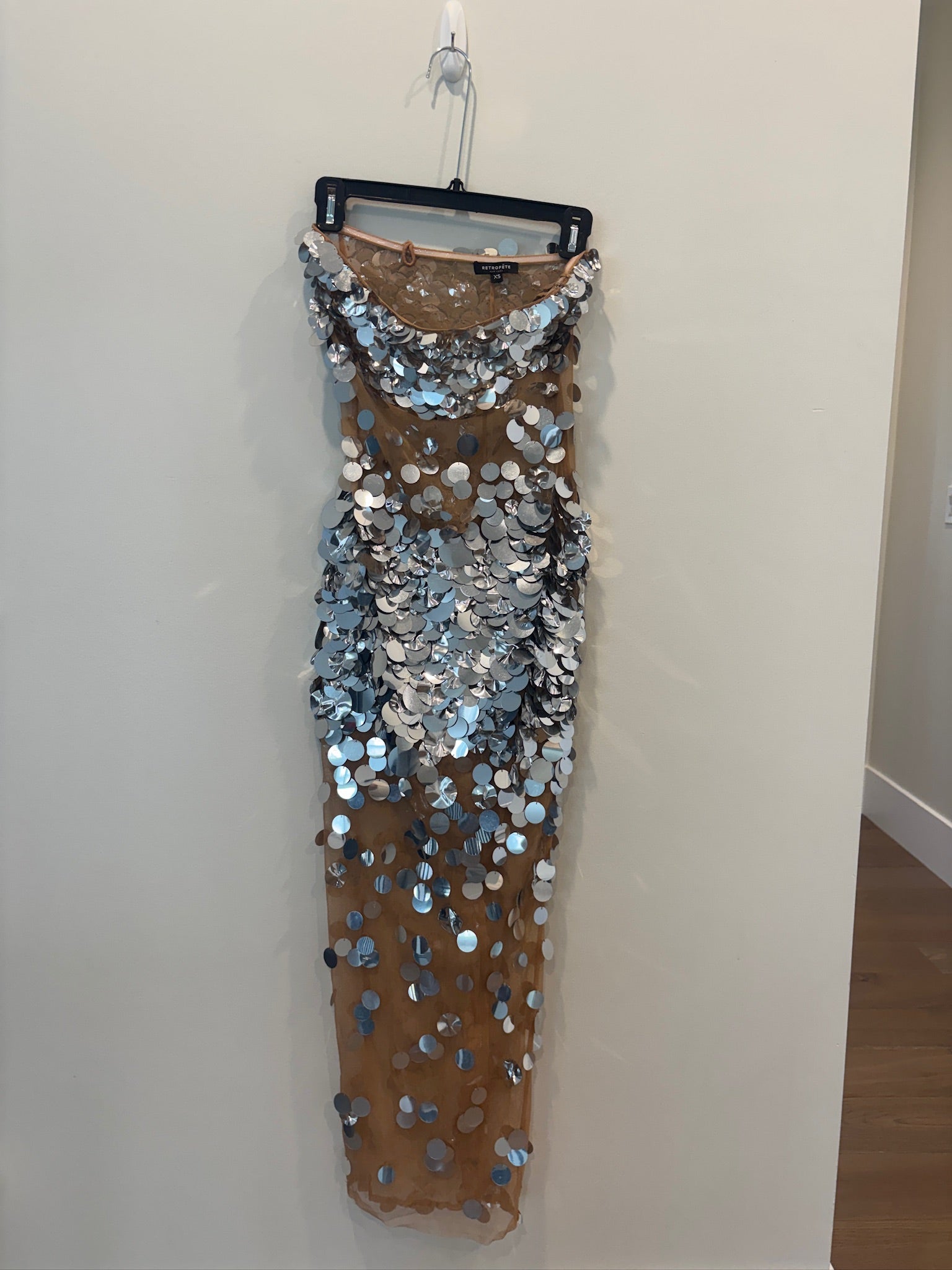 Silver Sequin Dress