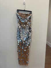Silver Sequin Dress