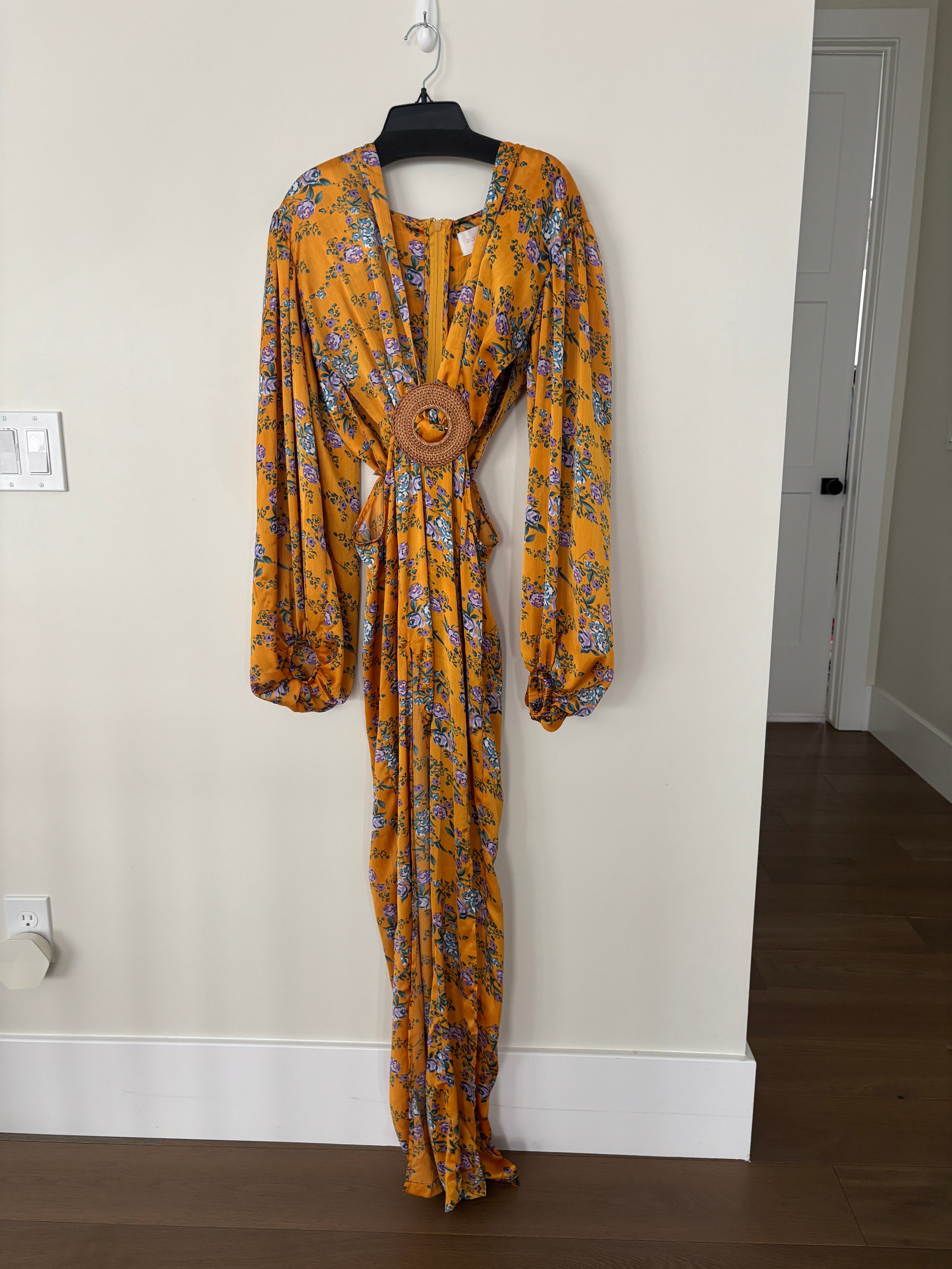 Yellow Cutout Maxi Dress