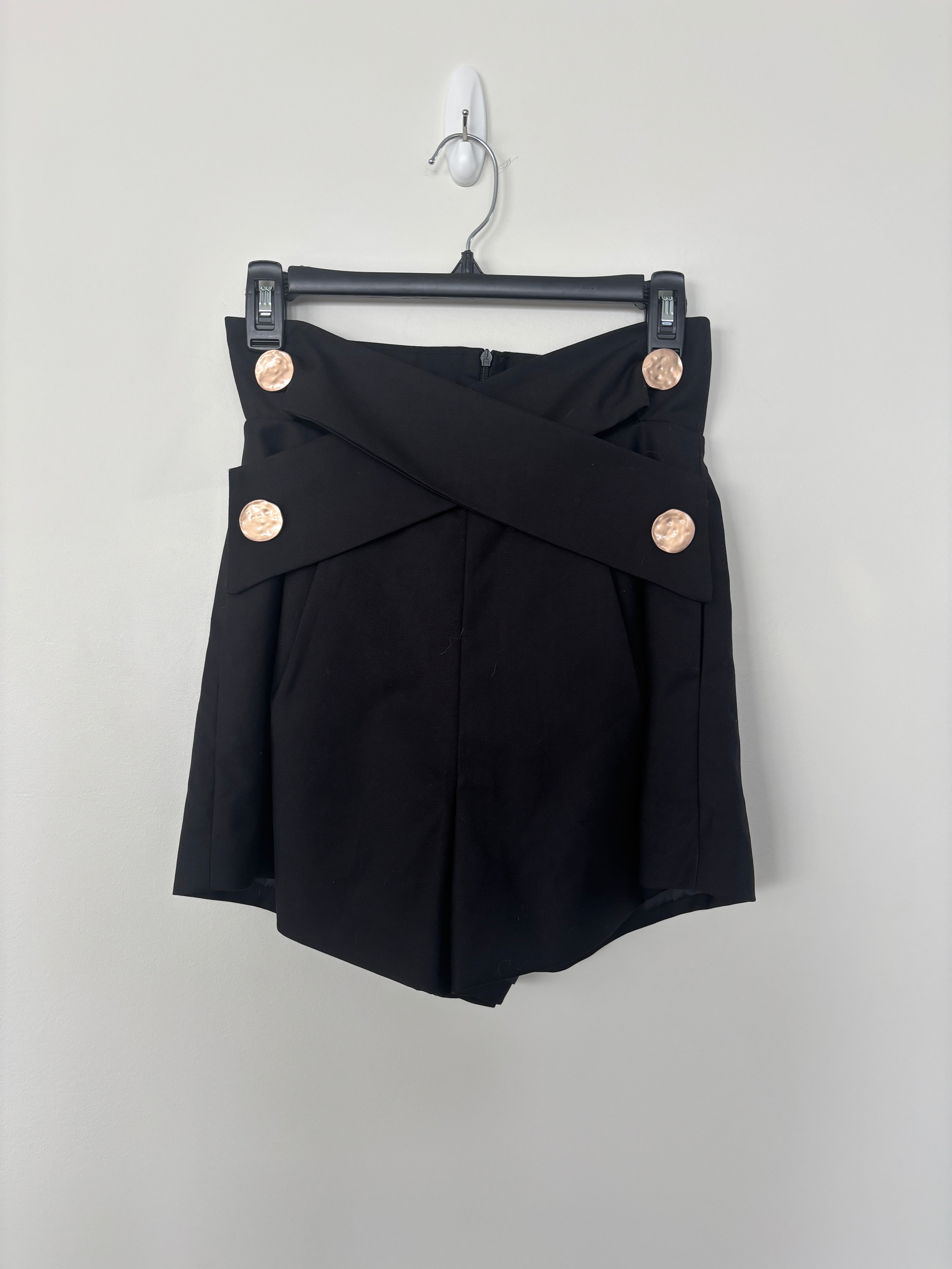 High Rise Black Shorts