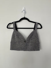 Black and White Bra and Skirt Set