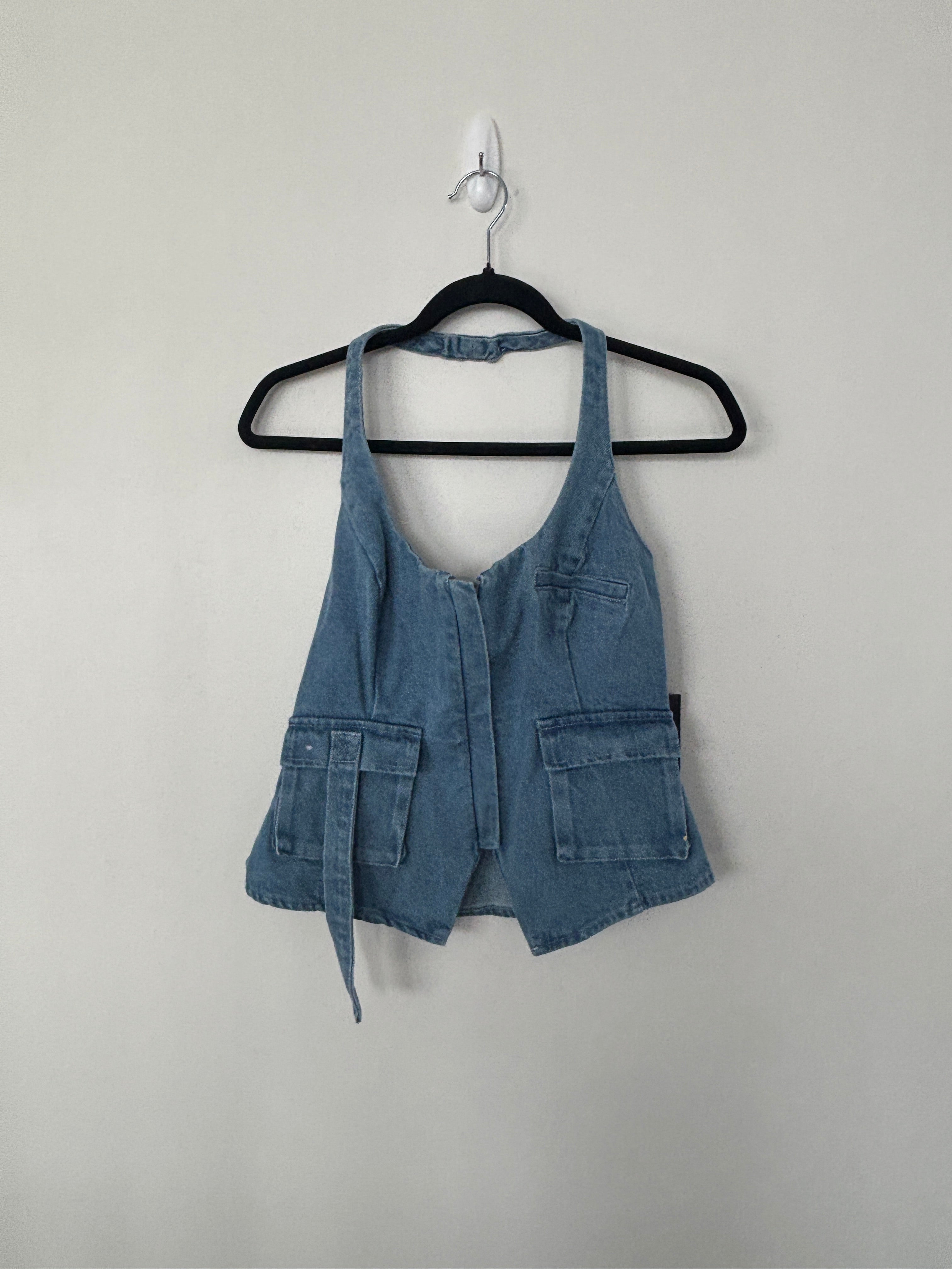 Halter Tank and Jeans Denim Set