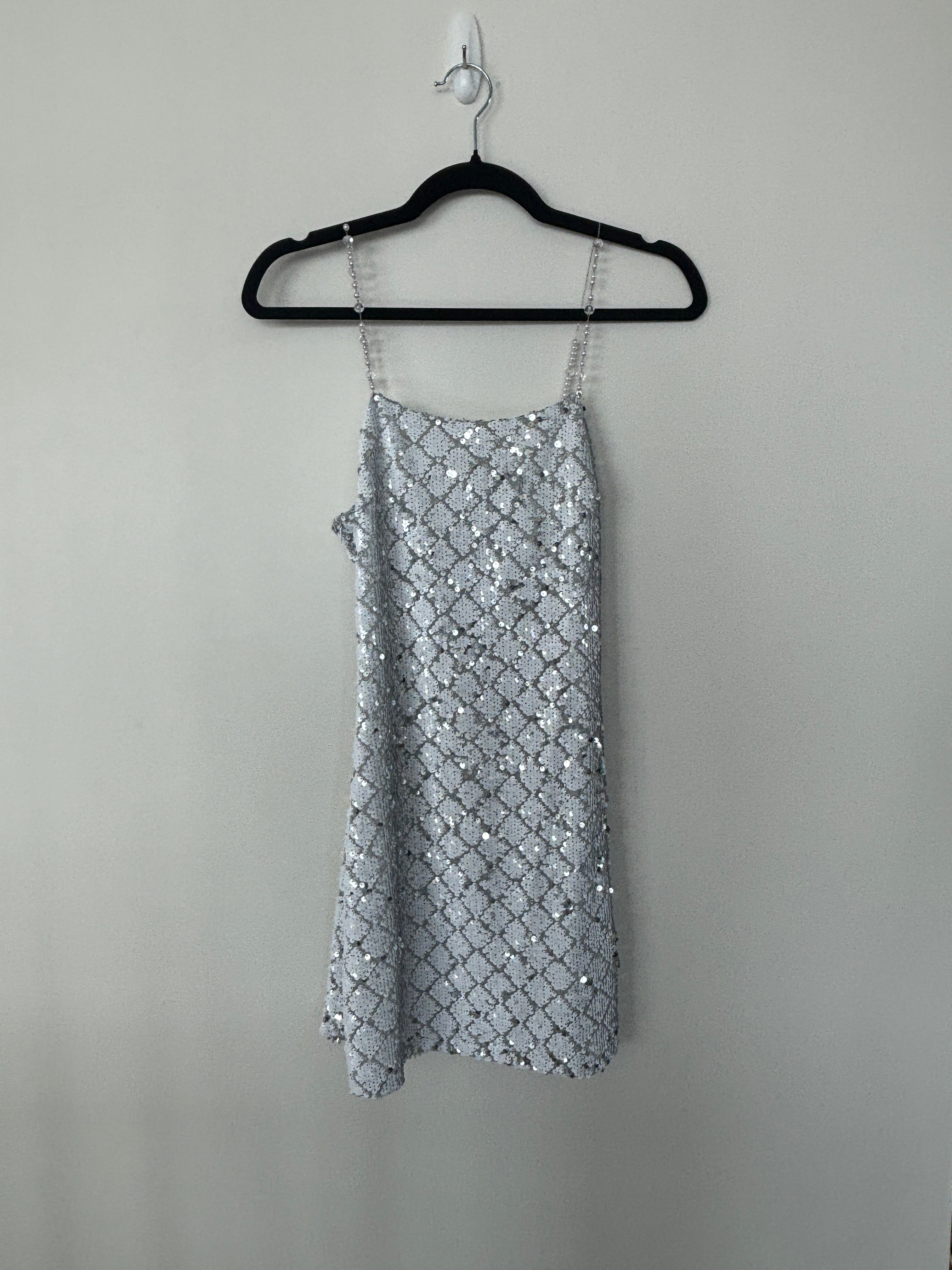 Silver Sequin Dress