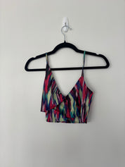 Multicolor Cropped Tank and Skirt Set