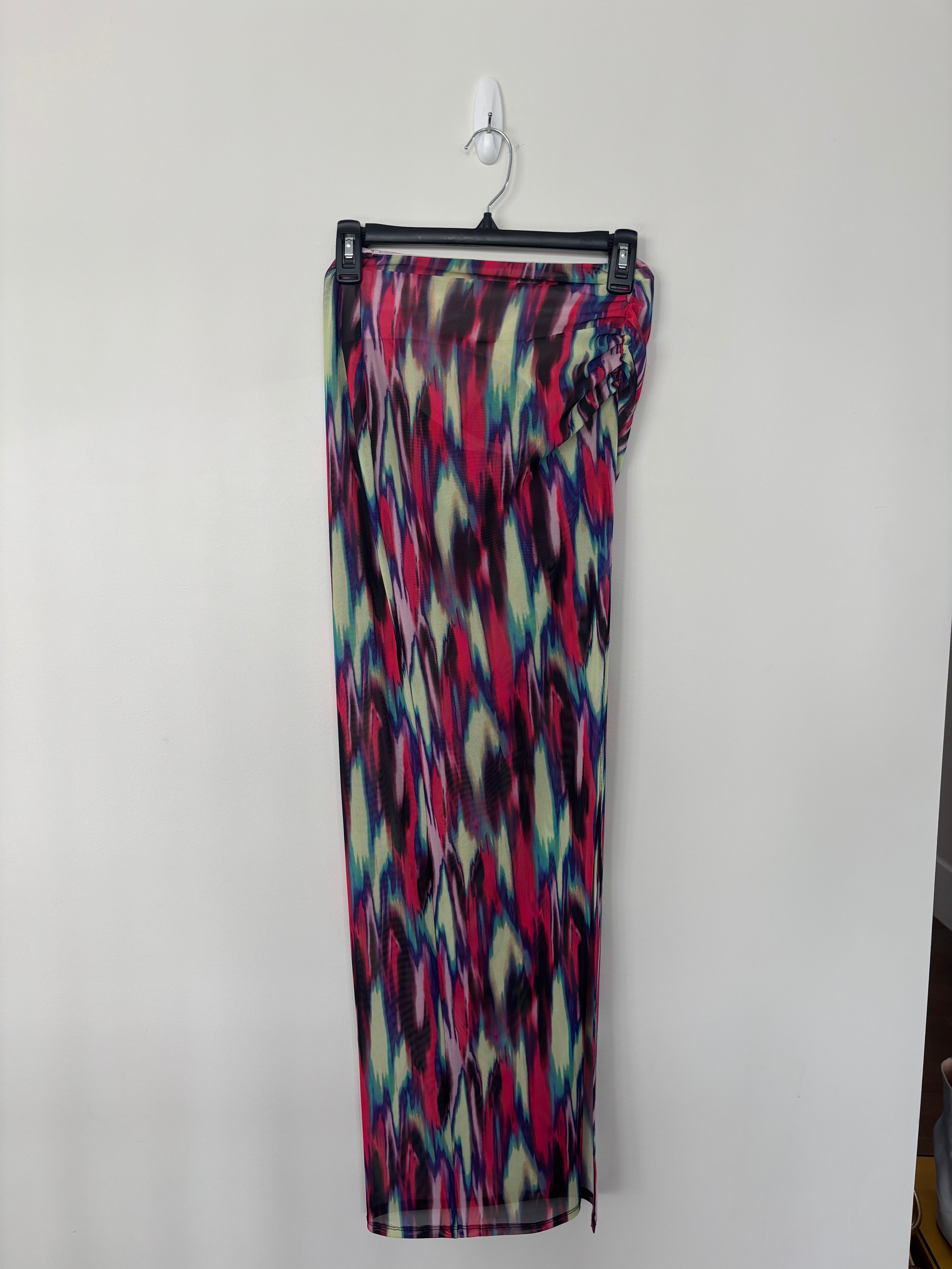Multicolor Cropped Tank and Skirt Set