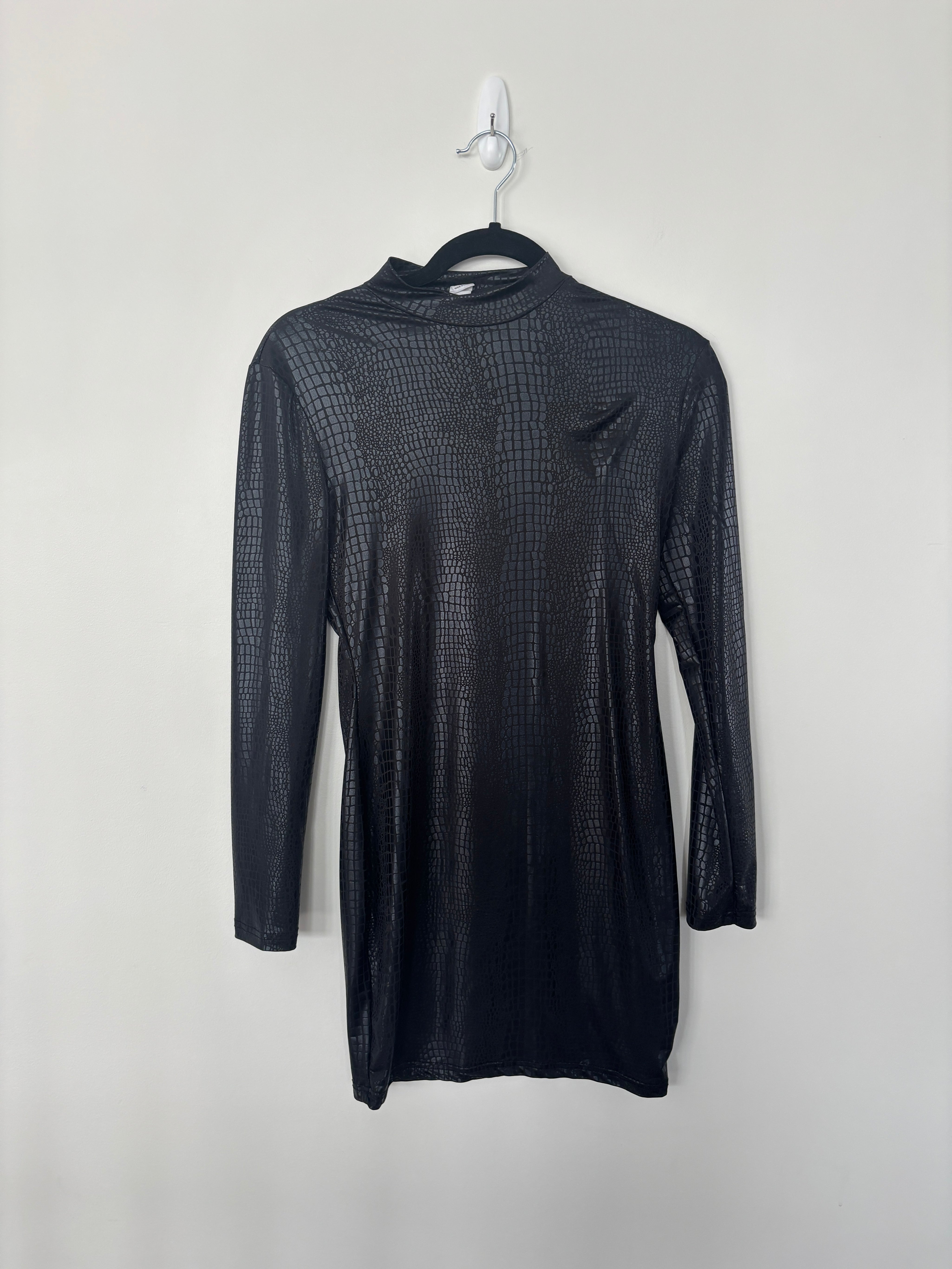 Black Snakeskin Dress