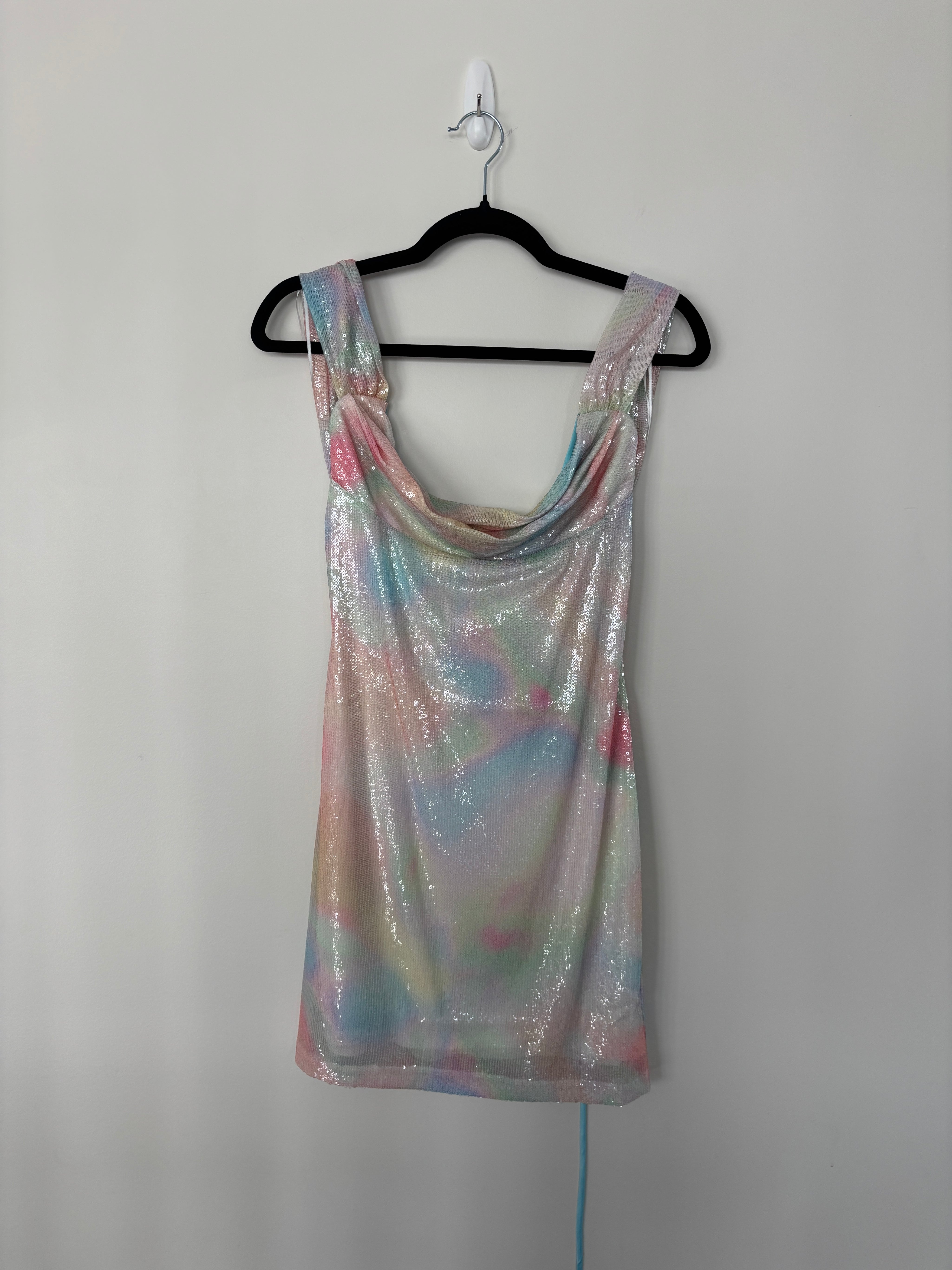 Pastel Watercolor Sequin Dress