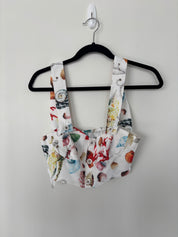 Coastal Cropped Tank and Skirt Set