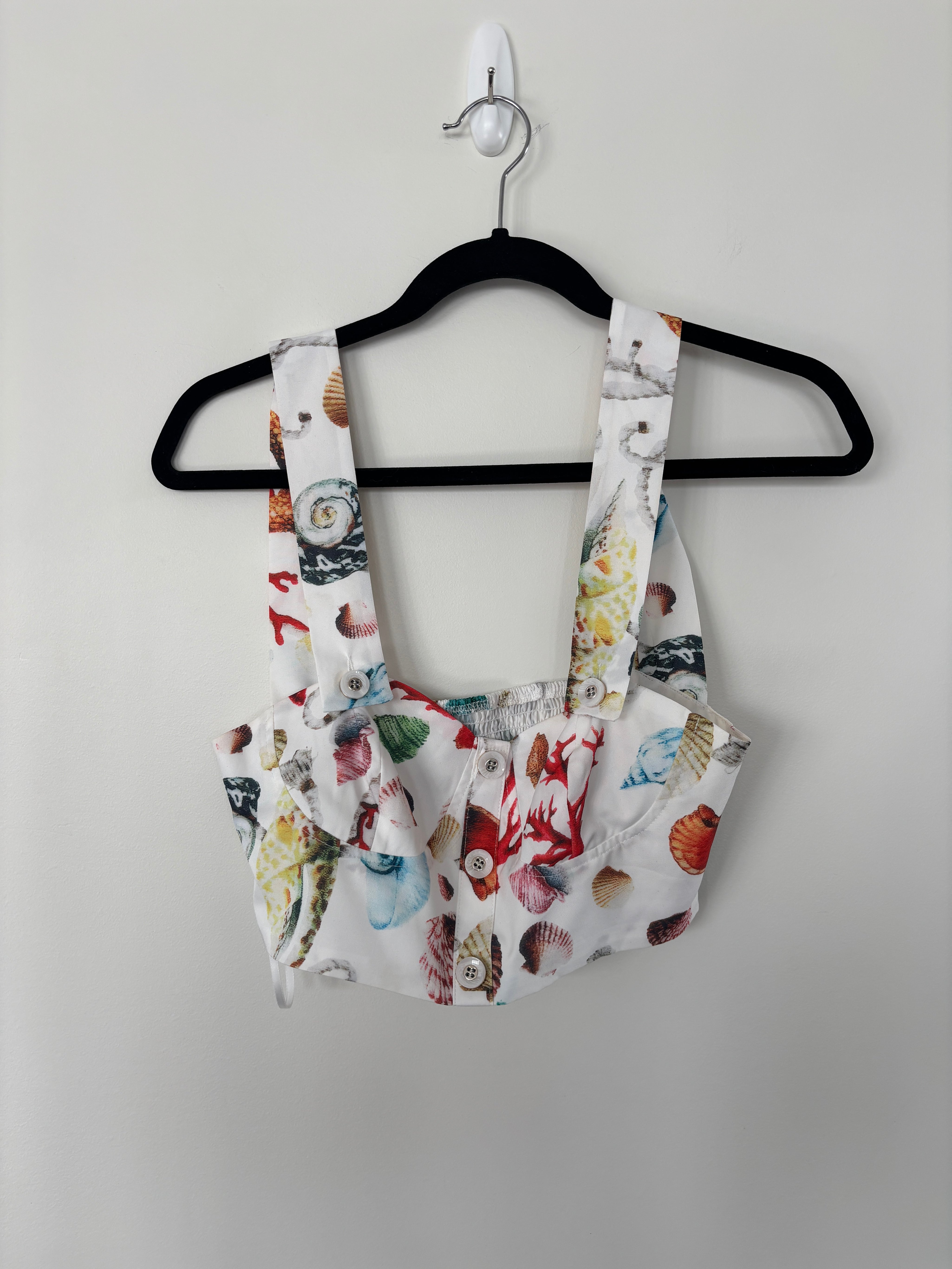 Coastal Cropped Tank and Skirt Set