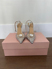 Transparent Jewel Heels