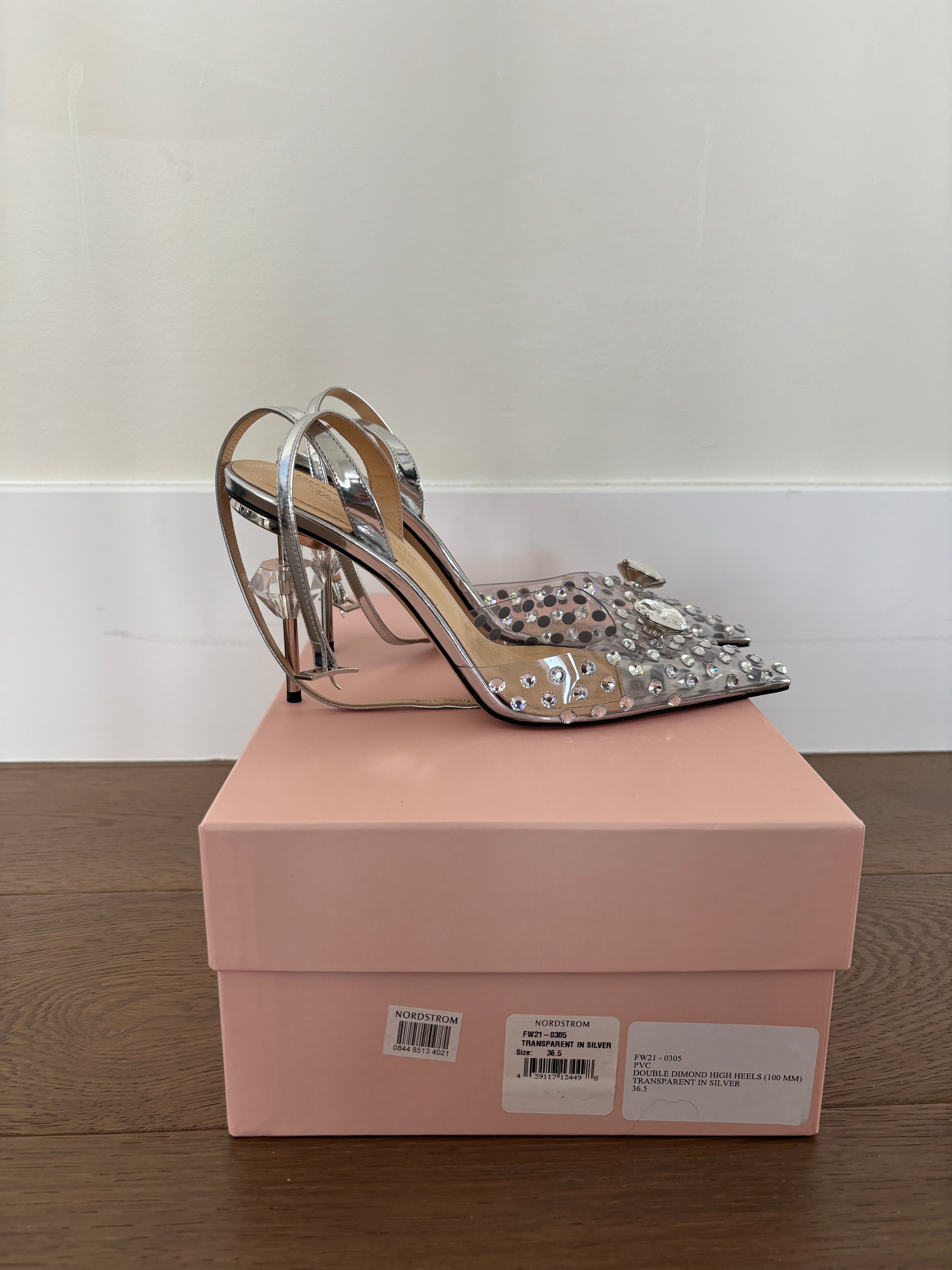 Transparent Jewel Heels