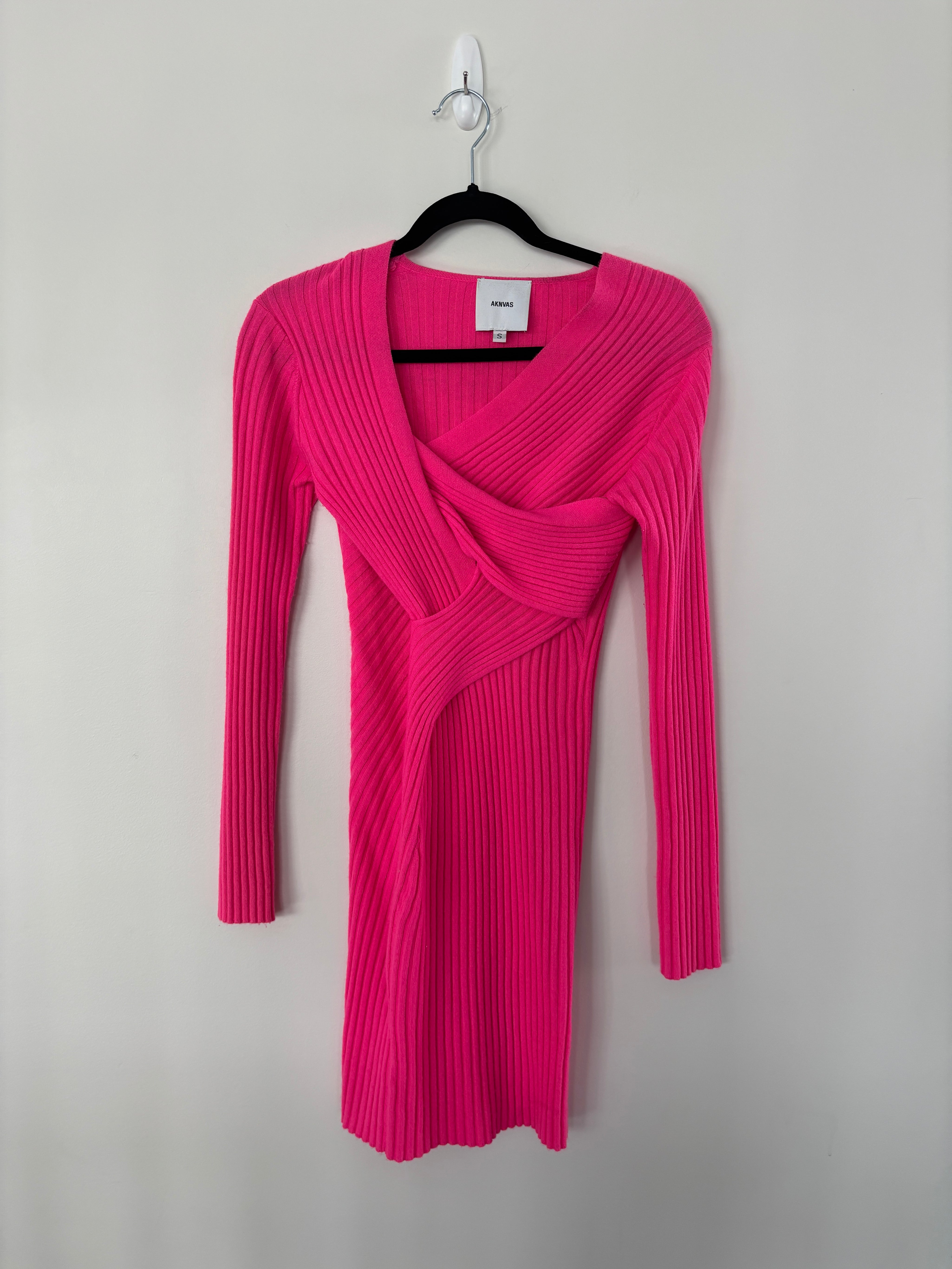 Hot Pink Sweater Dress