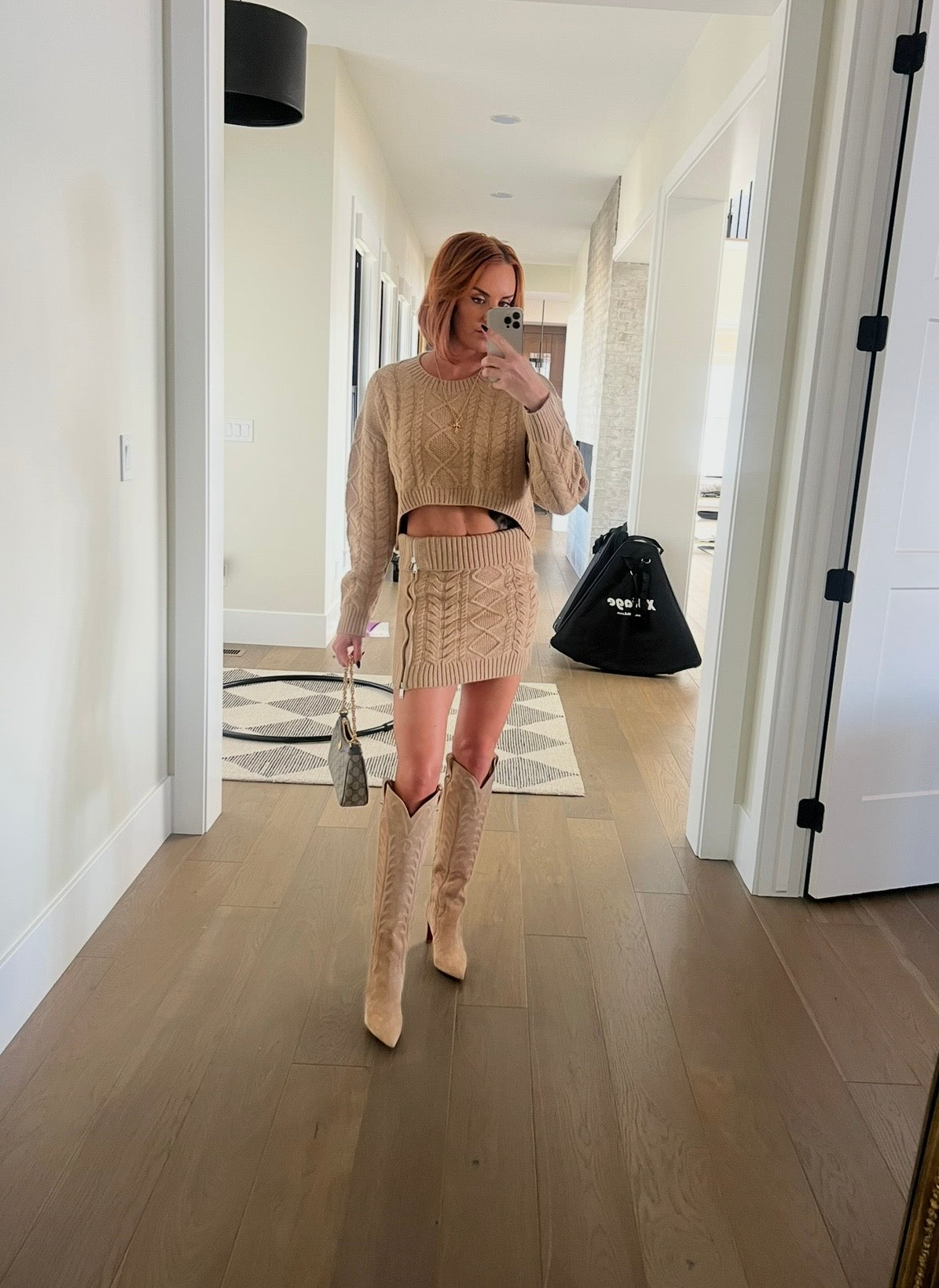 Knit Sweater and Skirt Set