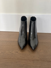Black Boots with Transparent Heel