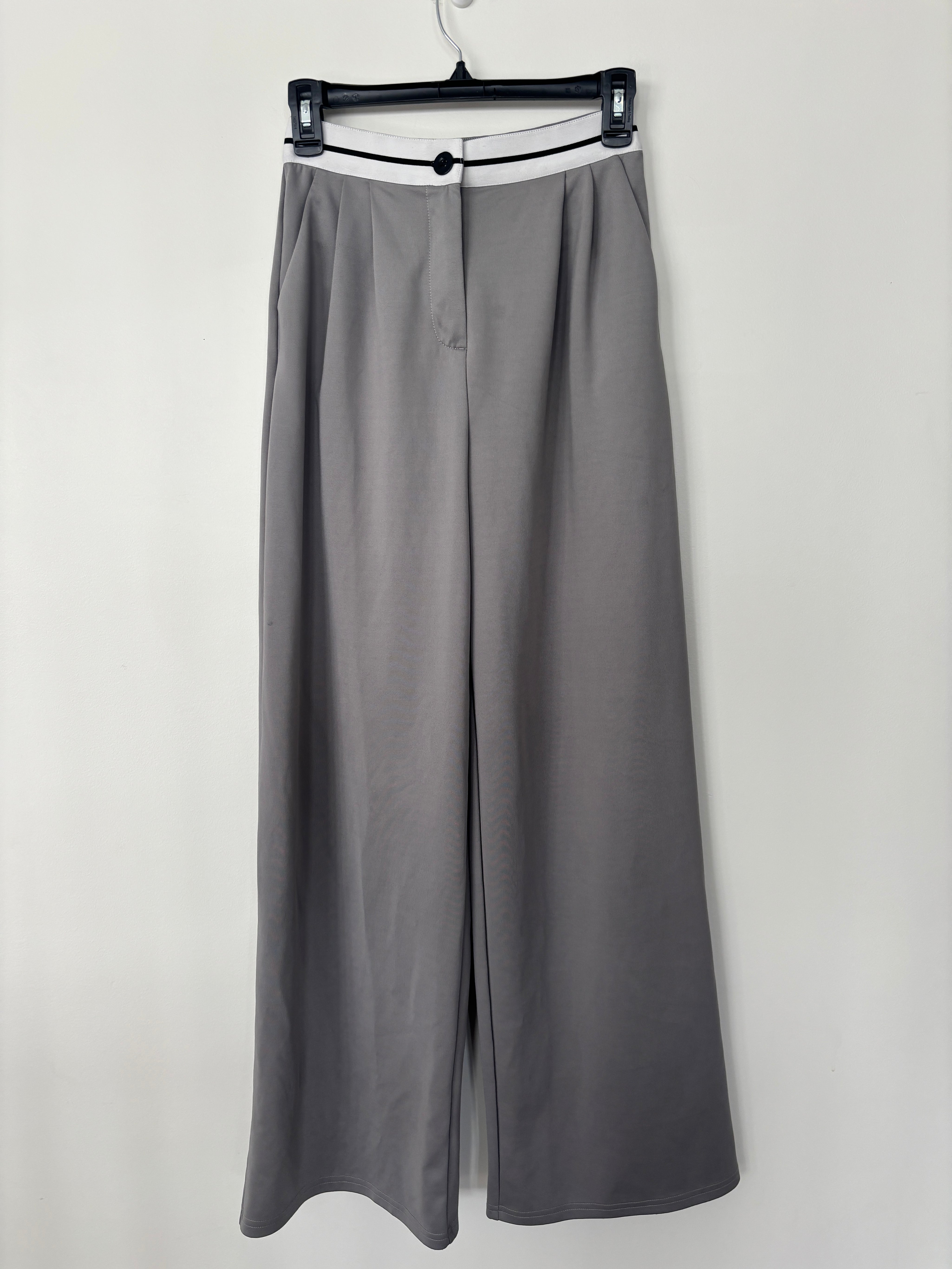 Grey Bandeau Top and Pants Set