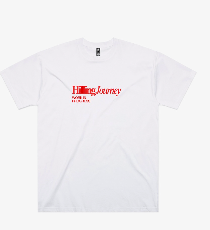 Hilling Journey Classic Oversized Tee (White) - Black Friday Special 25% off Retail